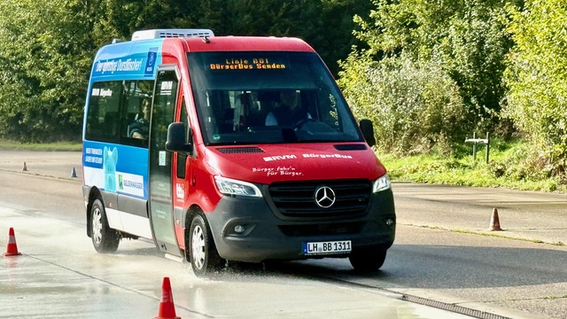 Sendener Bürgerbusfahrer absolvieren Fahr- und Sicherheitstraining